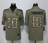 Nike Bears 10 Mitchell Trubisky Olive Camo Salute To Service Limited Jersey,baseball caps,new era cap wholesale,wholesale hats